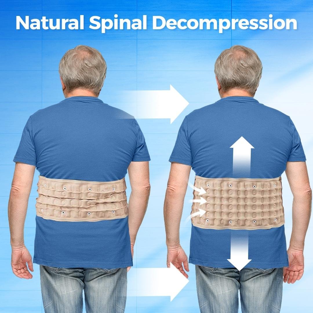 Person using back support